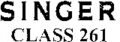 Icon of Singer 261 Service Manual