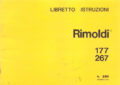 Icon of Rimoldi 177, 267 Instruction Manual