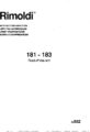 Icon of Rimoldi 181-183 Instruction Handbook