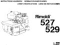Icon of Rimoldi 527, 529 Instruction Handbook
