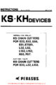 Icon of Pegasus KS KH Devices - Vertical And Flat Type Chain Cutters -Instruction Manual