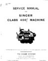 Icon of Singer 460-20 Service Manual