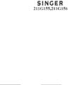 Icon of Singer 221G155; 211G156 Service Manual