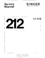 Icon of Singer 212U141A Service Manual