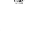 Icon of Singer 251 Service Manual