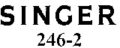 Icon of Singer 246-2 Service Manual