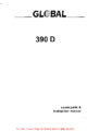 Icon of Global 390D Parts And Instruction Manual