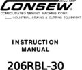 Icon of Consew 206RBL-30 Instruction Manual