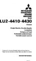Icon of Mitsubishi LU2-4410, -4430  Instruction Manual