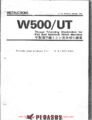 Icon of Pegasus W500UT Instruction Manual