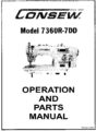 Icon of Consew 7360R-7DD Parts And Operation Manual