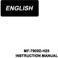 Icon of Juki MF-7900D-H25 Instruction Manual