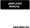 Icon of Juki AMB-289 IP-420 Simplified Manual