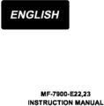 Icon of Juki MF-7900-E22; E23 Instruction Manual