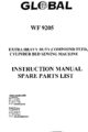 Icon of Global WF 9205 Parts And Instruction Manual