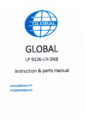 Icon of Global LP-9226-LH-SNB Parts And Instruction Manual