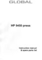 Icon of Global HP-9450 Parts And Instruction Manual