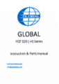 Icon of Global FOZ-520; -H Parts And Instruction Manual