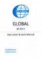 Icon of Global BS-9917 Parts And Instruction Manual