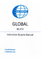 Icon of Global BS-473 Parts And Instruction Manual
