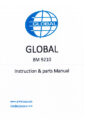 Icon of Global BM-9210 Parts And Instruction Manual