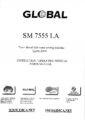 Icon of Global SM-7555LA Parts, Operating And Instruction Manual