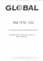 Icon of Global SM-7570-CH Parts, Operating And Instruction Manual