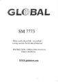 Icon of Global SM-7774 Operating And Instruction Manual