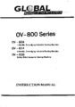 Icon of Global OV-800 Series Instruction Manual