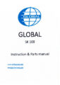Icon of Global SK-109 Parts And Instruction Manual