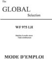 Icon of Global WF-975-LH-Manual-french