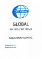 Icon of Global WF-1335-1335-B-adjustment-manual