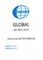 Icon of Global WF-995-series-Instruction-parts-manual