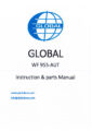 Icon of Global WF-955-AUT-instruction-parts-manual