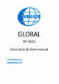 Icon of Global WF-9245-instruction-parts-manual