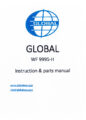 Icon of Global WF-9995-H-instruction-parts-manual