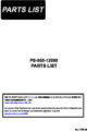 Icon of Juki PS800-12080 Parts Book