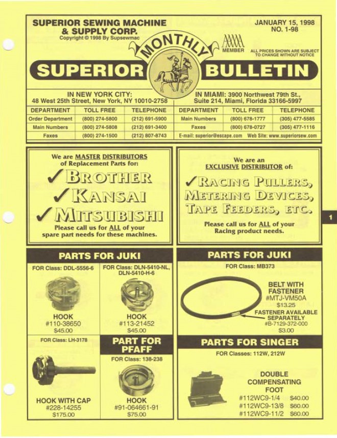 January No. 1-98